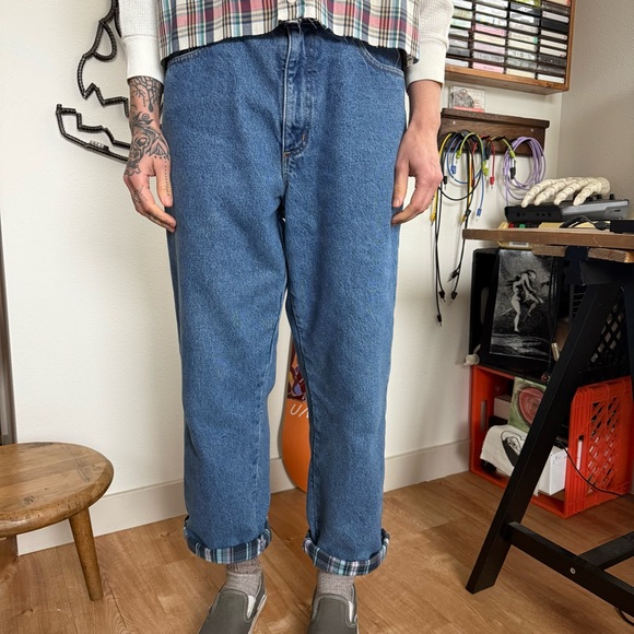 L.L. Bean Denim - Vintage 2000s LL Bean Flannel Lined Denim Jeans ~ 32 X 28